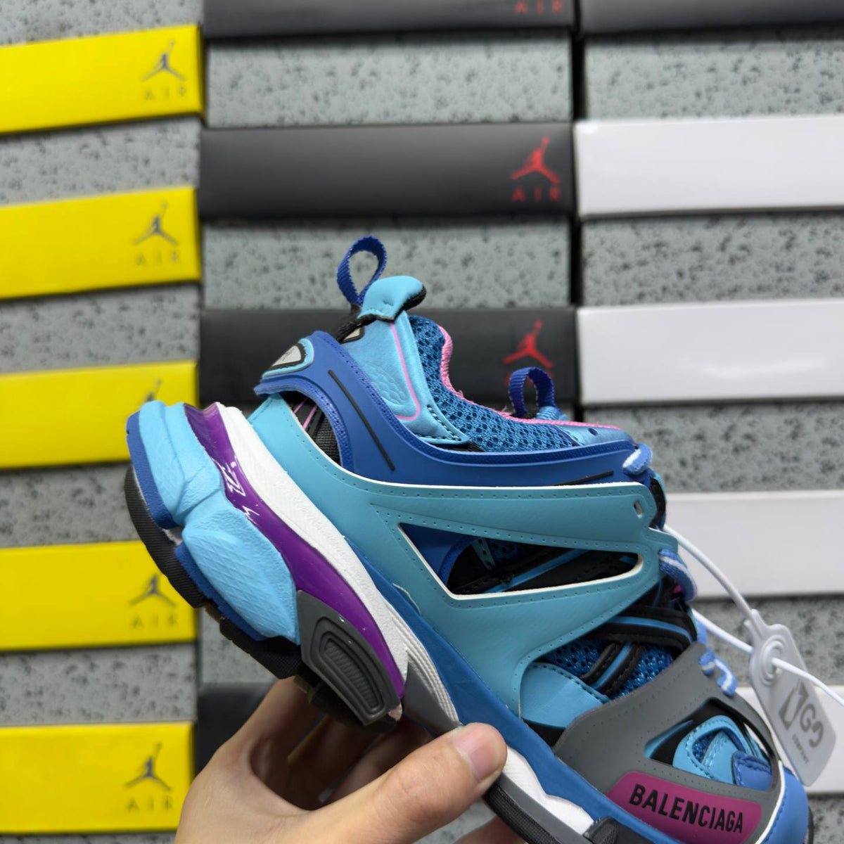 BALENCIAGA TRACK 1.0 BLUE SNEAKERS