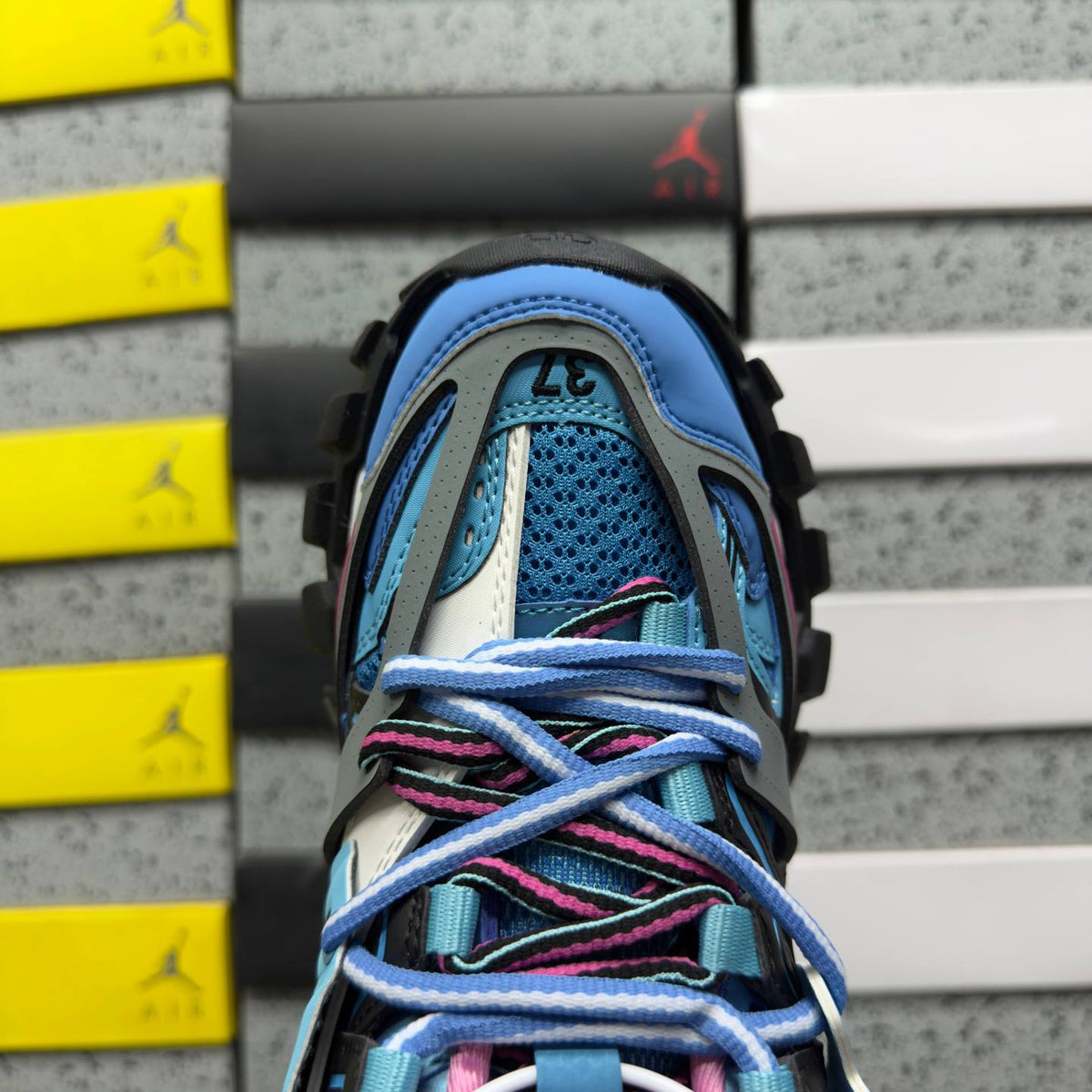 BALENCIAGA TRACK 1.0 BLUE SNEAKERS
