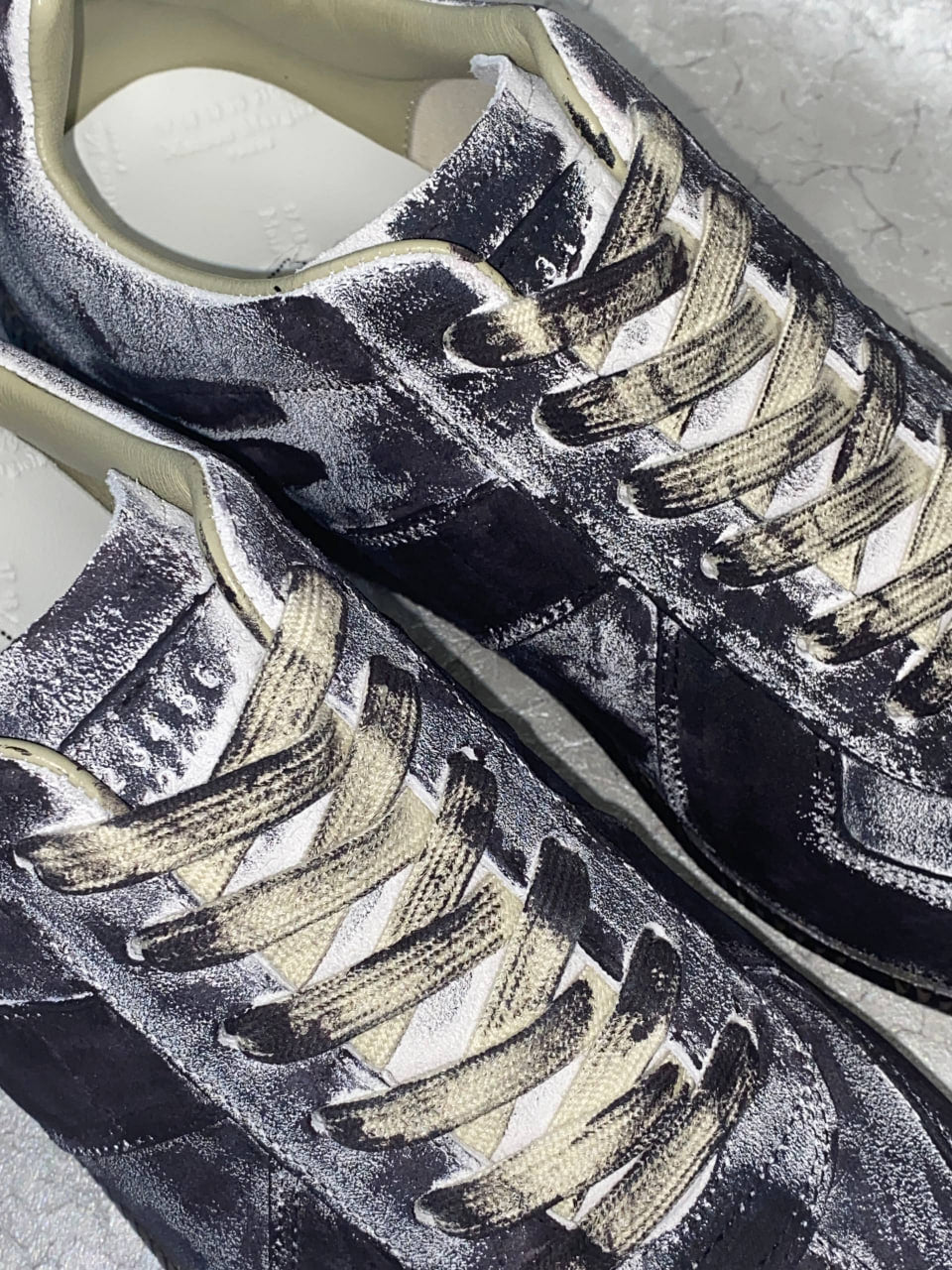 MAISON MARGIELA REPLICA PAINT SPLATTER BLACK
