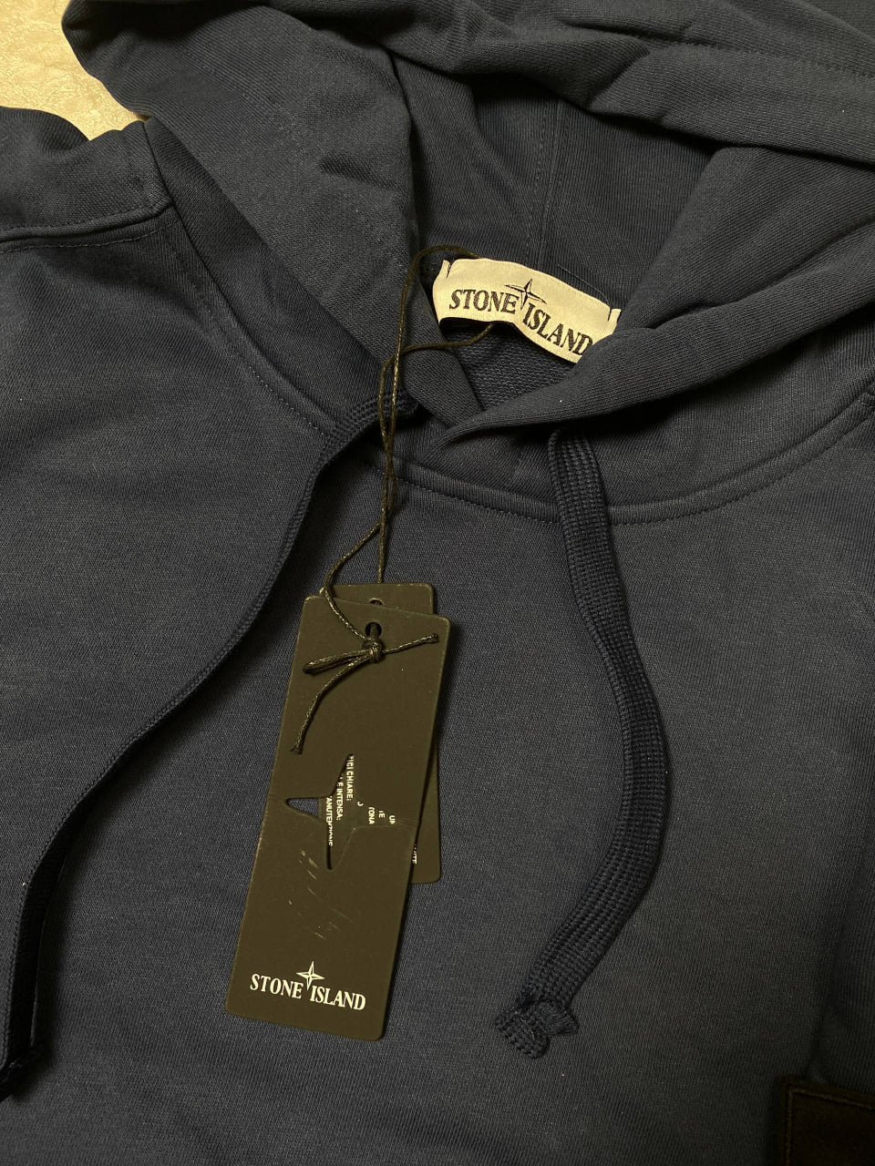 STONE ISLAND LOGO PATCH PULL OVER HOODIE