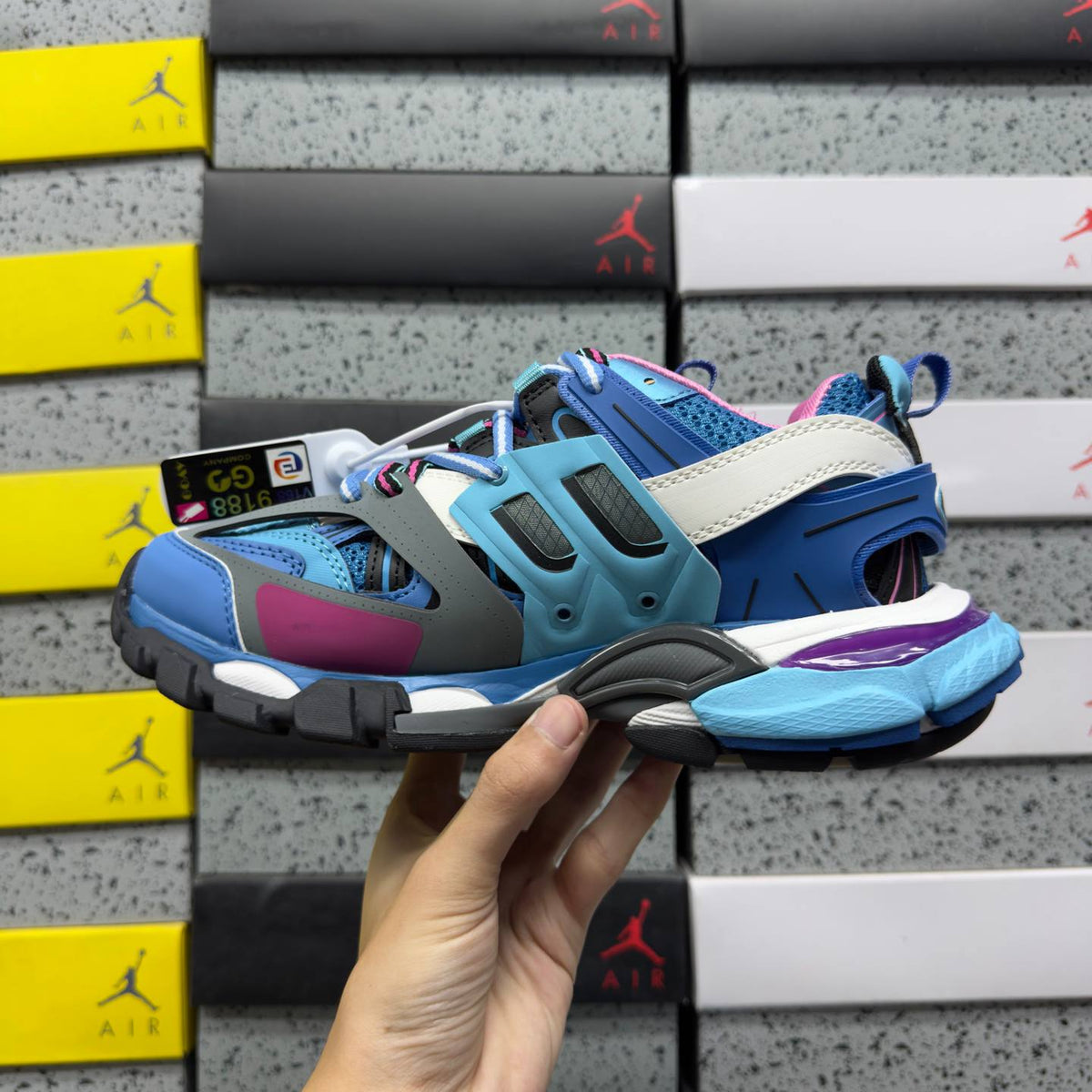BALENCIAGA TRACK 1.0 BLUE SNEAKERS