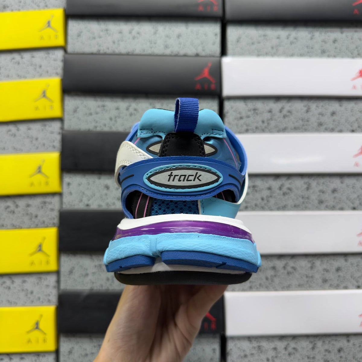 BALENCIAGA TRACK 1.0 BLUE SNEAKERS