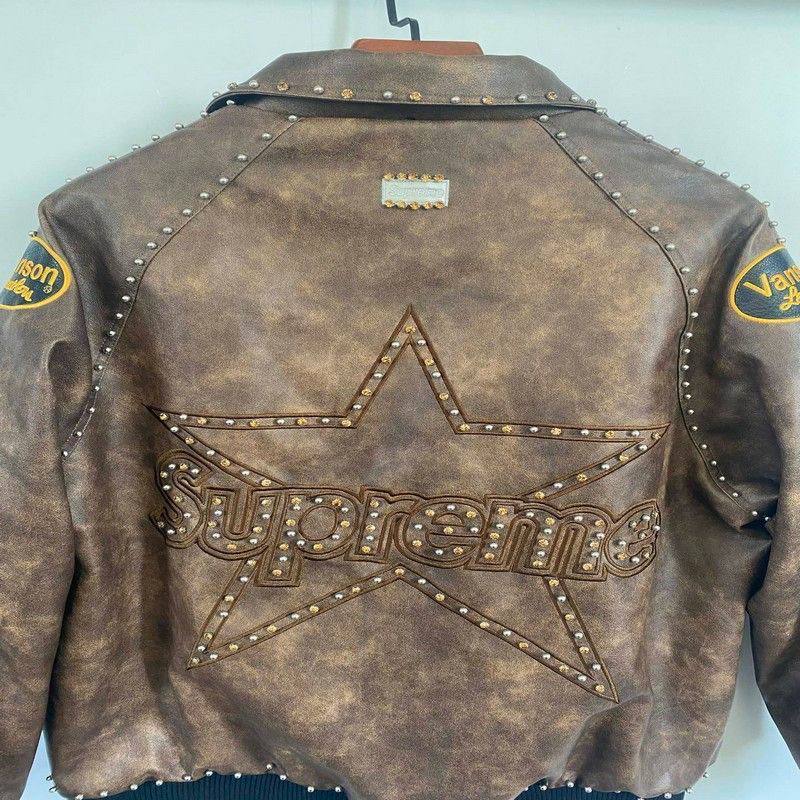 SUPREME VANSON LEATHERS B.B. SIMON JACKET
