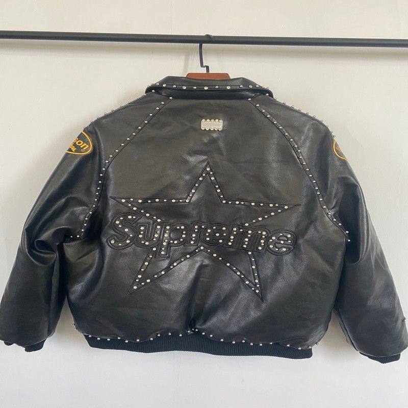 SUPREME VANSON LEATHERS B.B. SIMON JACKET