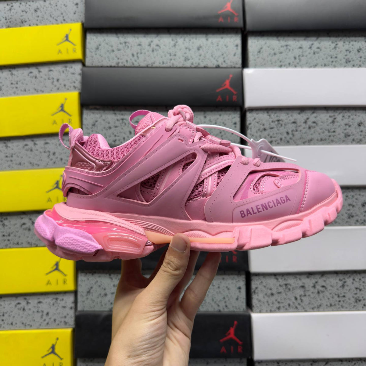 BALENCIAGA TRACK 1.0 PINK SNEAKERS