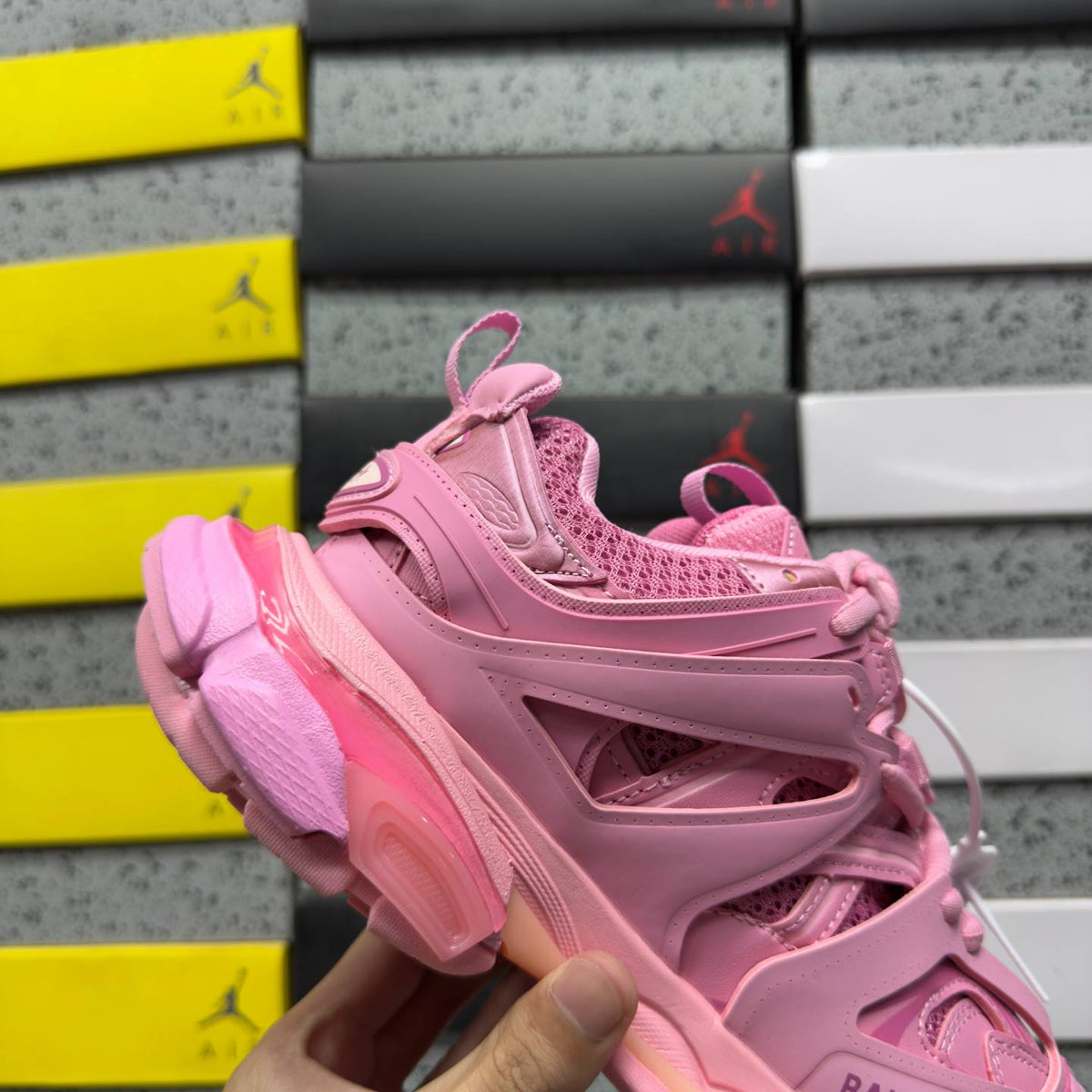 BALENCIAGA TRACK 1.0 PINK SNEAKERS