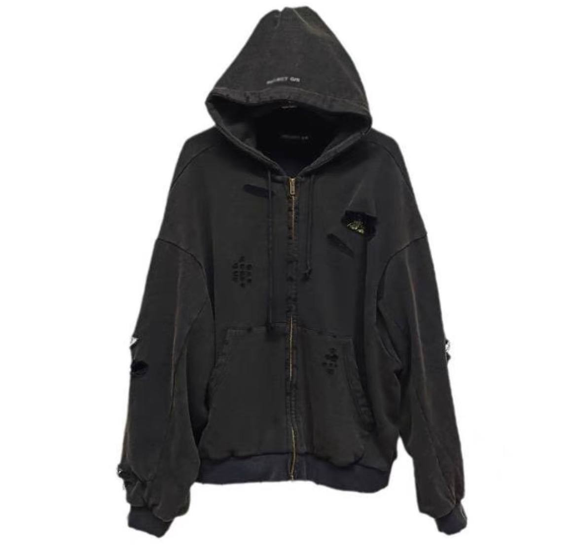 PROJECT GR GRAILZ BLACK ZIP-HOODIE