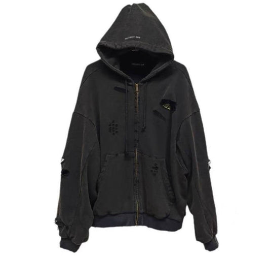 PROJECT GR GRAILZ BLACK ZIP-HOODIE