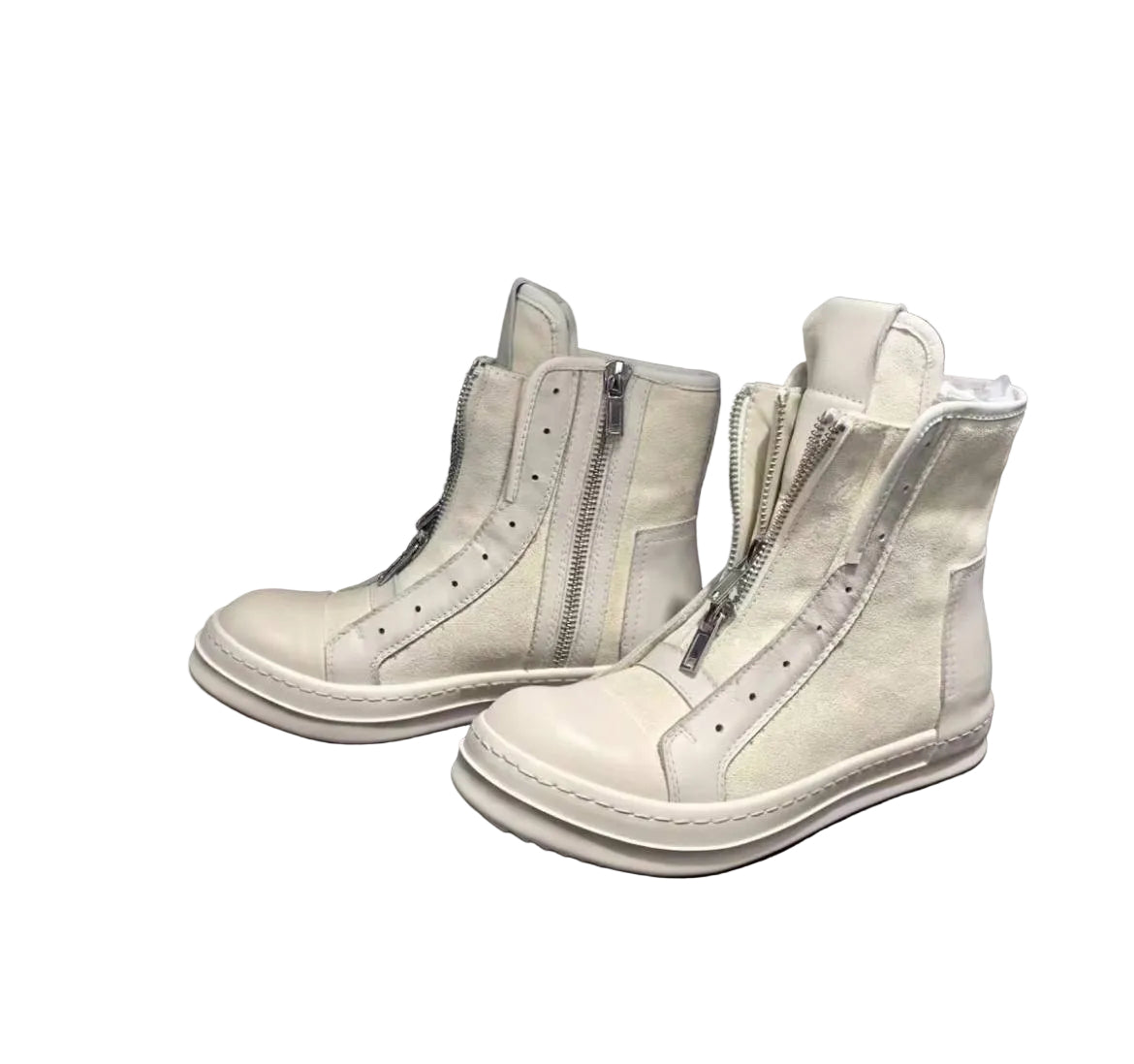 RICK OWENS CINZIA ARAIA DOUBLE ZIP SNEAKERS