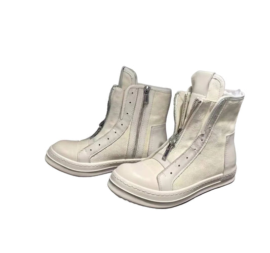 RICK OWENS CINZIA ARAIA DOUBLE ZIP SNEAKERS